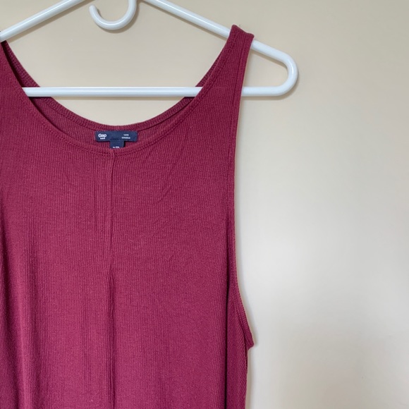 burgundy ribbed dress - Picture 1 of 3